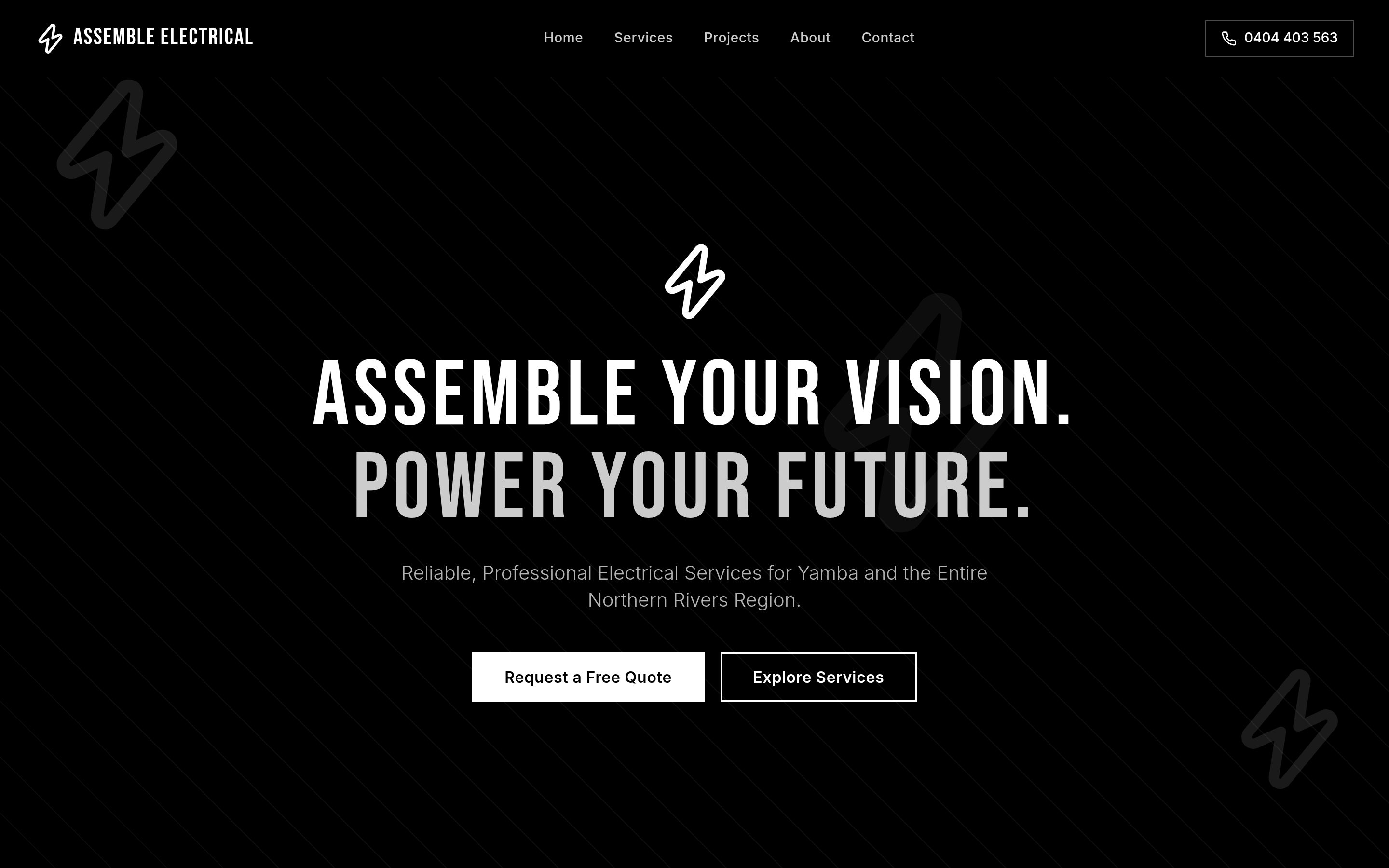 Assemble Electrical website screenshot