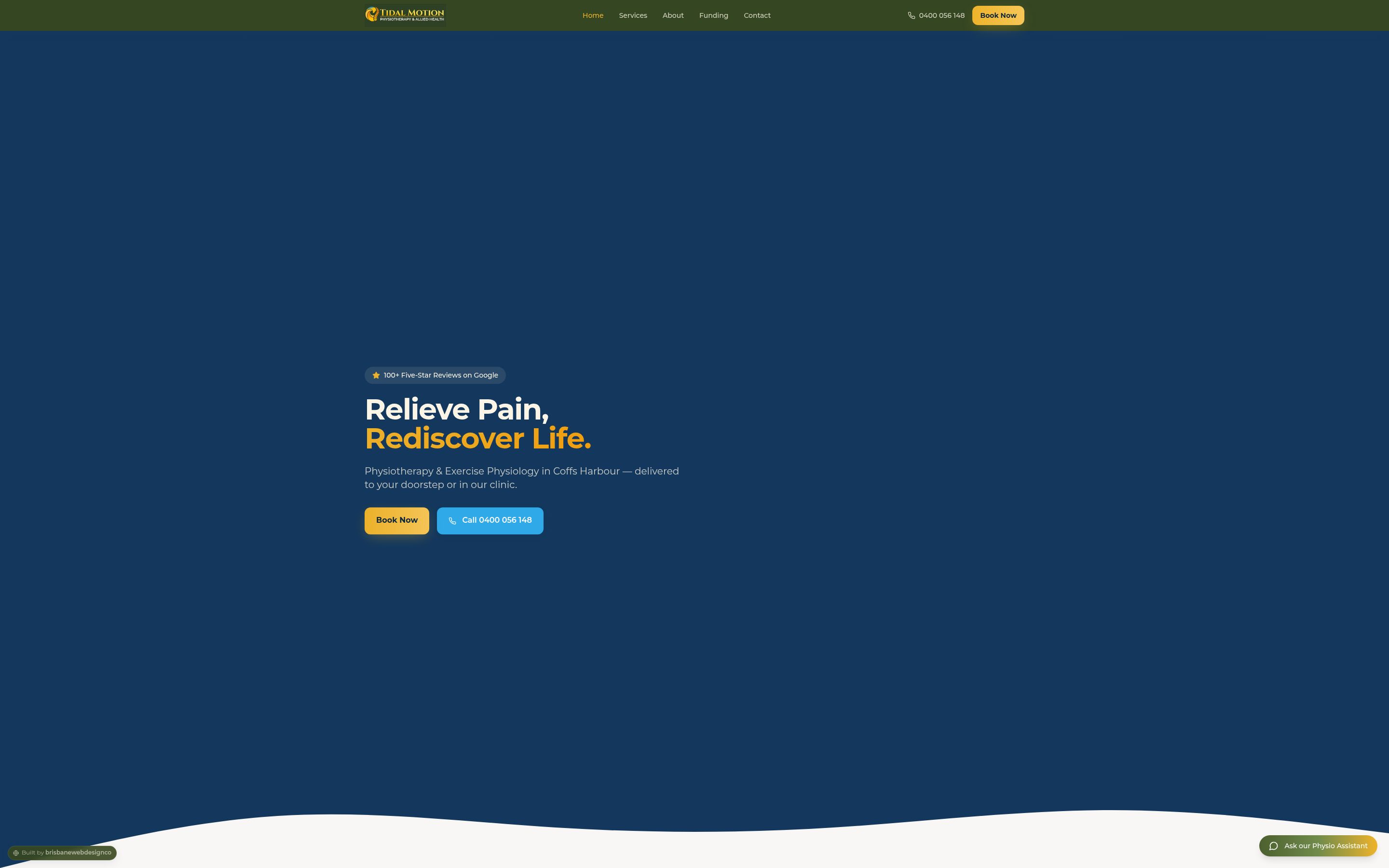 Tidal Motion website screenshot